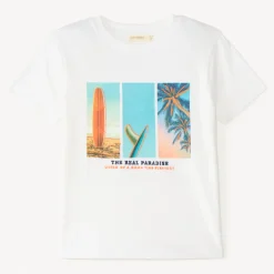 T-shirt manches courtes photoprint plage pour garçon