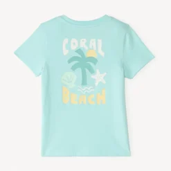 T-shirt manches courtes print fantaisie palmier pour bébé garçon