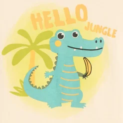 T-shirt manches courtes print crocodile pour bébé garçon