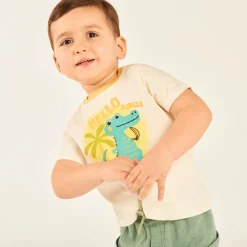 T-shirt manches courtes print crocodile pour bébé garçon