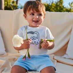 T-shirt manches courtes print animaux pour bébé garçon
