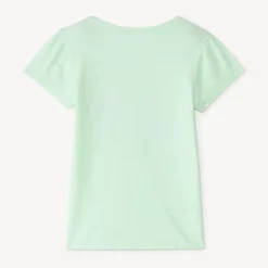 T-shirt manches courtes print fantaisie pailletées pour fille