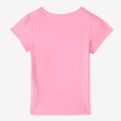 T-shirt manches courtes à print pailleté pour fille