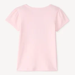 T-shirt manches courtes print fantaisie pailletées pour fille