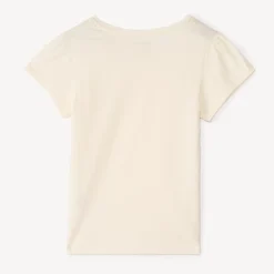 T-shirt manches courtes à print pailleté pour fille
