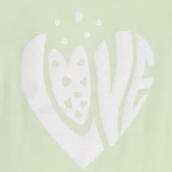 T-shirt manches courtes à print pailleté pour fille