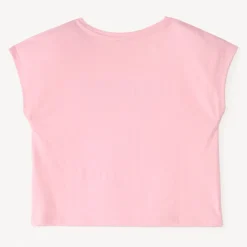 T-shirt manches courtes print ananas avec broderie et sequins pour fille