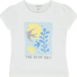 T-shirt manches courtes print fantaisie pour fille