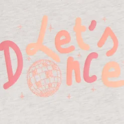 T-shirt manches courtes printé à paillettes pour fille