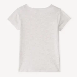 T-shirt manches courtes printé à paillettes pour fille