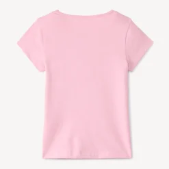 T-shirt manches courtes à print pailleté pour fille