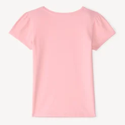 T-shirt manches courtes print fantaisie pailletées pour fille