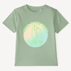 T-shirt manches courtes print fantaisie 3D pour garçon
