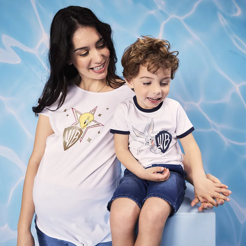 T-shirt manches courtes print Titi Warner Bros pour femme