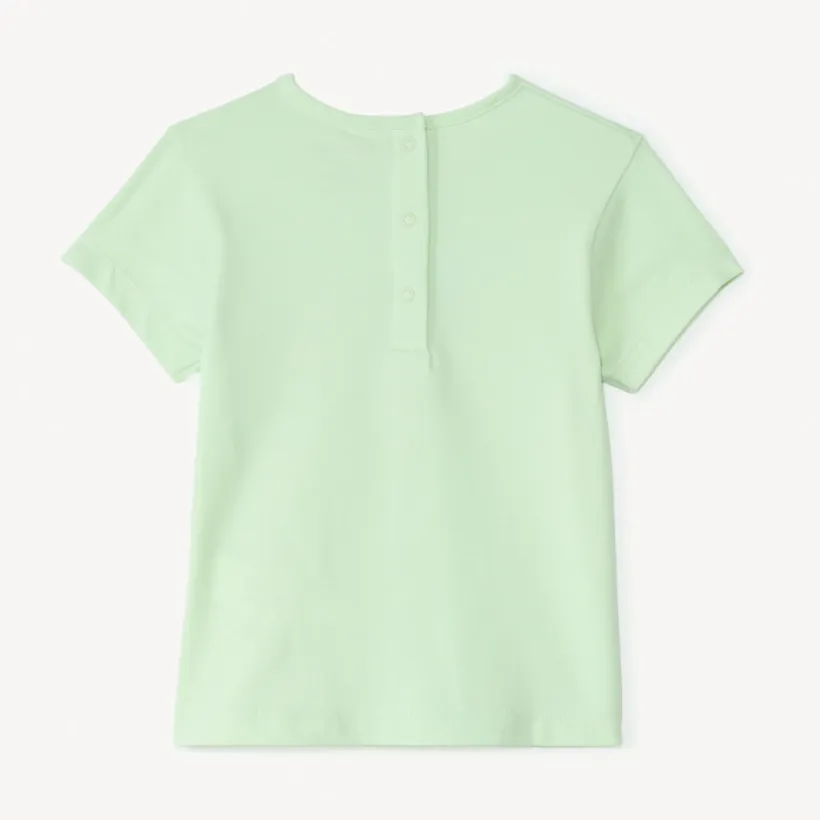 T-shirt manches courtes print fantaisie pailleté pour bébé fille