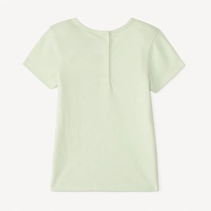 T-shirt manches courtes print pailleté fantaisie pour bébé fille