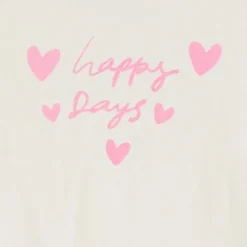 T-shirt manches courtes print cœurs pour bébé fille