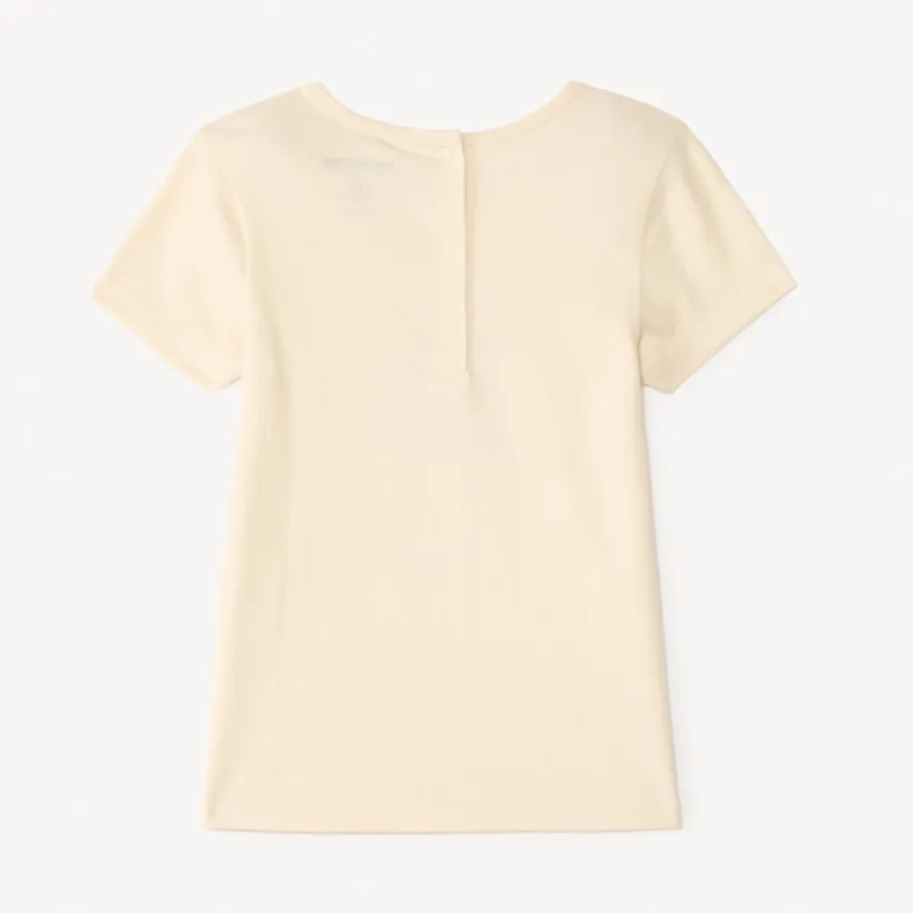 T-shirt manches courtes print pailleté fantaisie pour bébé fille