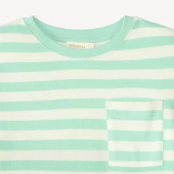 T-shirt manches courtes à rayures en éponge pour garçon