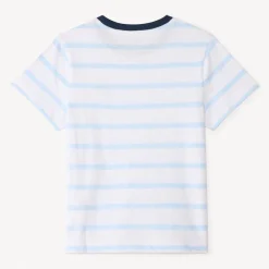 T-shirt manches courtes à rayures horizontales pour garçon