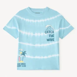 T-shirt manches courtes tie and dye print surf pour garçon