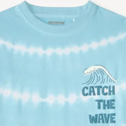 T-shirt manches courtes tie and dye print surf pour garçon