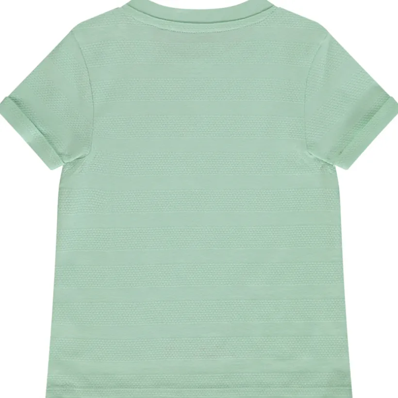 T-shirt manches courtes uni effet texturé pour bébé garçon