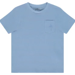 T-shirt manches courtes uni effet bandes texturées pour garçon