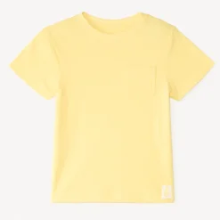 T-shirt manches courtes uni en maille fantaisie pour garçon