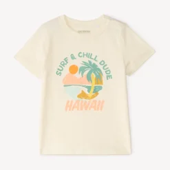 T-shirt manches courtes uni print fantaisie pour bébé garçon