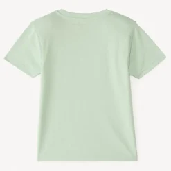 T-shirt manches courtes uni print et broderie estival fantaisie pour garçon