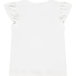 T-shirt manches courtes volantées avec print fantaisie pour fille