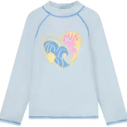 T-shirt manches longues anti-UV SPF 50+ printé pour fille