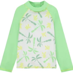 T-shirt manches longues anti-UV SPF 50+ imprimé palmiers pour garçon
