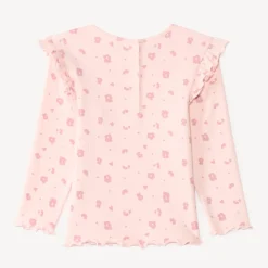 T-shirt manches longues bébé fille imprimé fantaisie