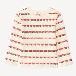 T-shirt manches longues bébé fille motif tulipes