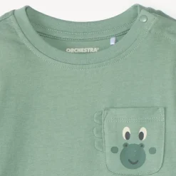 T-shirt manches longues bébé garçon avec poche ludique