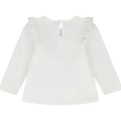 T-shirt manches longues à broderie anglaise pour bébé fille