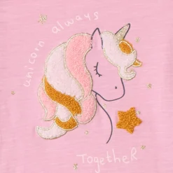 T-shirt manches longues à broderie bouclette pour bébé fille