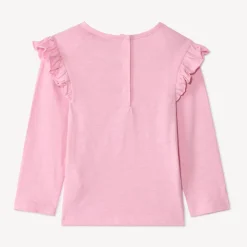 T-shirt manches longues à broderie bouclette pour bébé fille