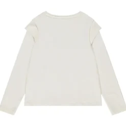 T-shirt manches longues en jersey print chat pour fille