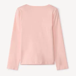 T-shirt manches longues fantaisie pailletée pour fille