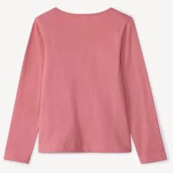 T-shirt manches longues fantaisie pailletée pour fille