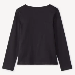 T-shirt manches longues fantaisie pailletée pour fille