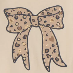 T-shirt manches longues fantaisie pailletée pour fille