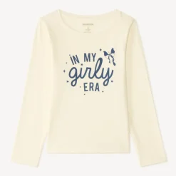 T-shirt manches longues fille imprimé fantaisie