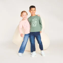 T-shirt manches longues fille imprimé fantaisie