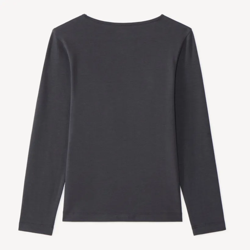 T-shirt manches longues fille avec imprimé fantaisie et paillettes