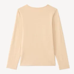 T-shirt manches longues fille avec imprimé fantaisie et paillettes