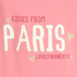 T-shirt manches longues fille avec imprimé fantaisie et paillettes
